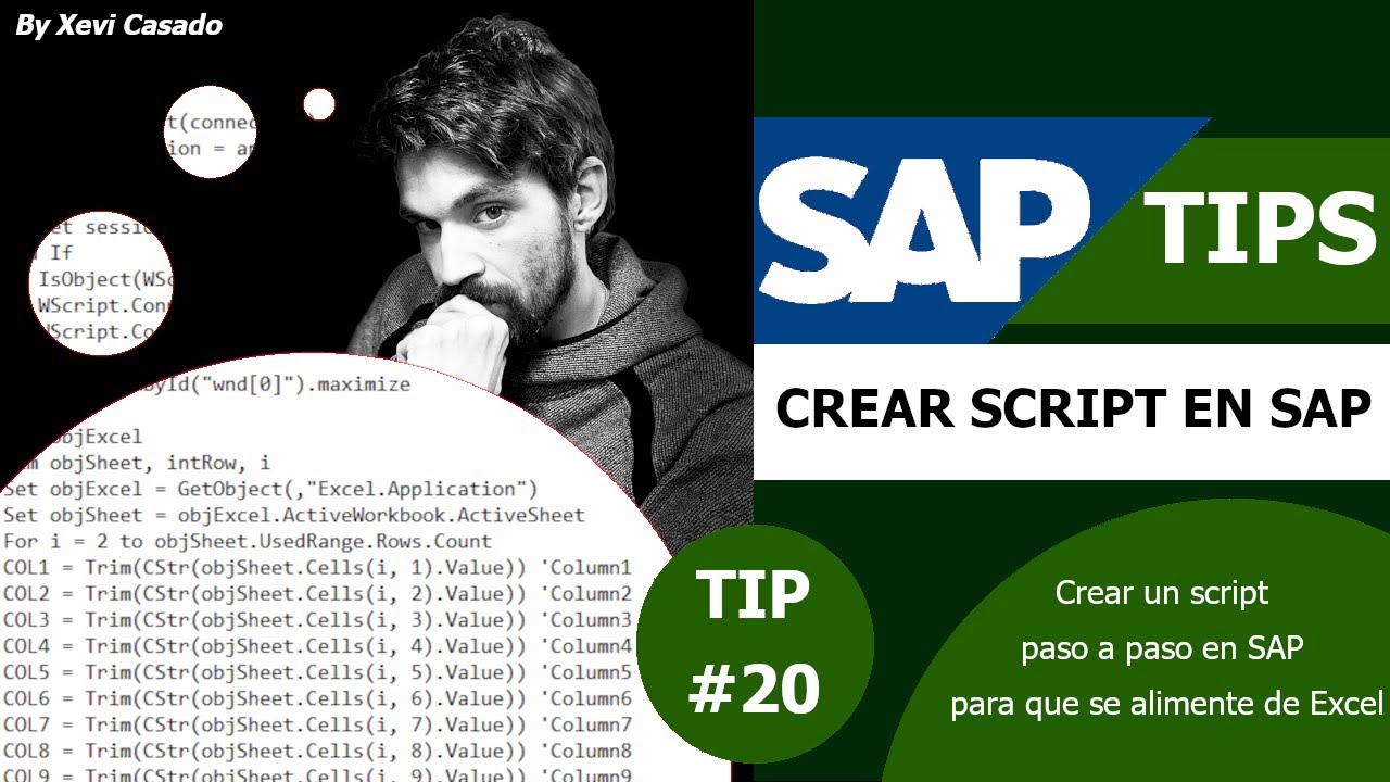 SAP TIP #20 - SCRIPT en SAP que se ALIMENTE de EXCEL
