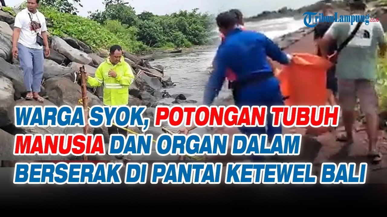 Warga Syok, Potongan Tubuh Manusia dan Organ Dalam Berserak di Pantai Ketewel Bali