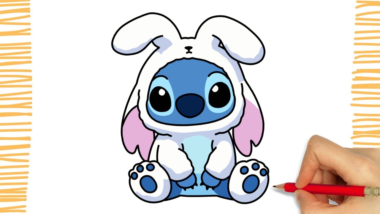 How To Draw BUNNY STITCH I Easy