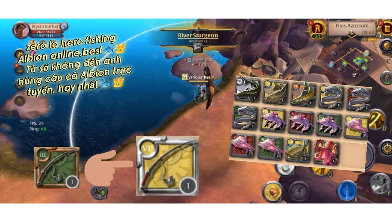 zero to hero fishing Albion online best🐟 | Từ số không đến anh hùng câu🐟  Albion trực tuyến tốt nhất