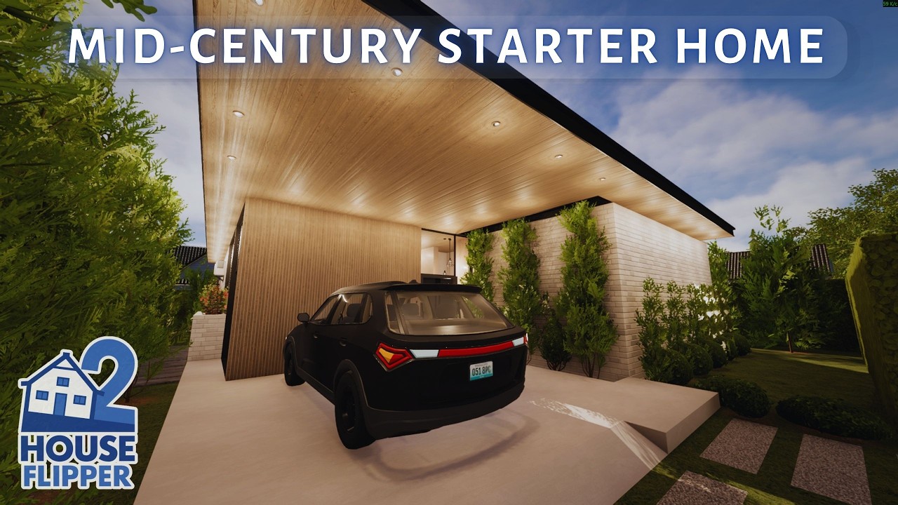 Mid-Century Starter Home Renovation | House Flipper 2 (custom job, community content)