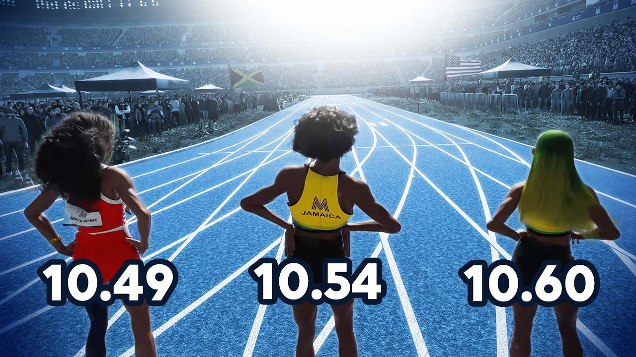 3 Fastest Women Ever | 100m 3D Speed Comparison