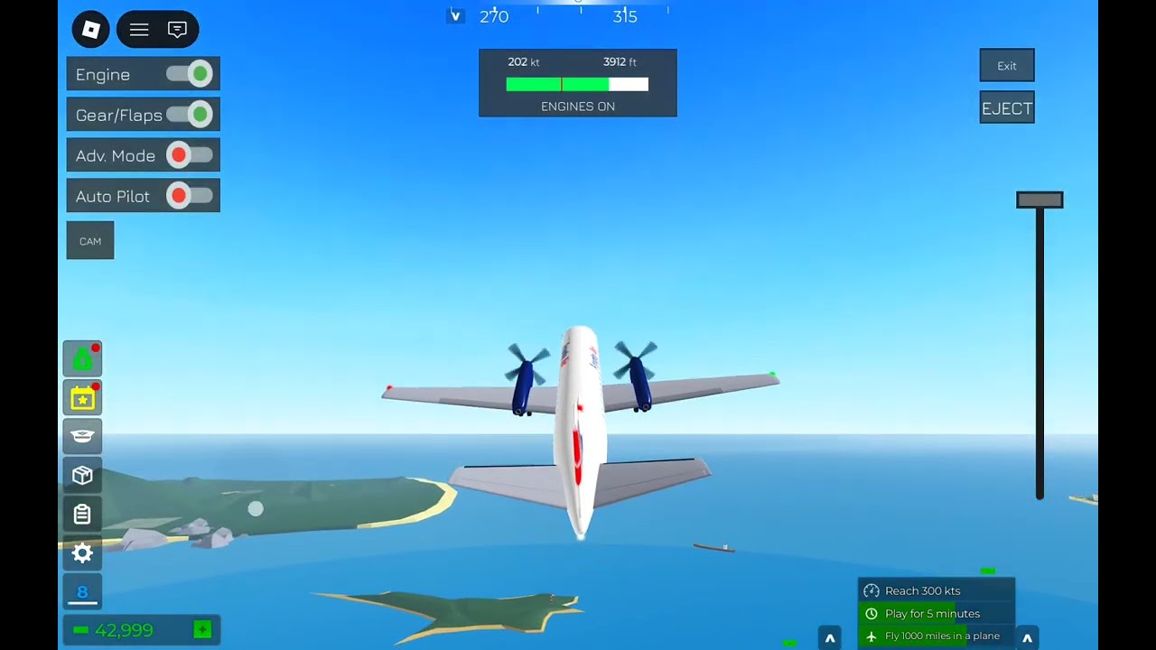 Airplane simulator