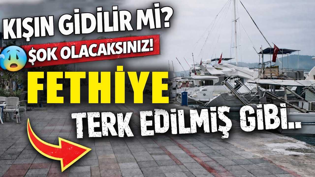 Fethiye’ye KIŞIN Gidilir mi? 🥶 Şok Olacaksınız! (Fethiye Bomboş)