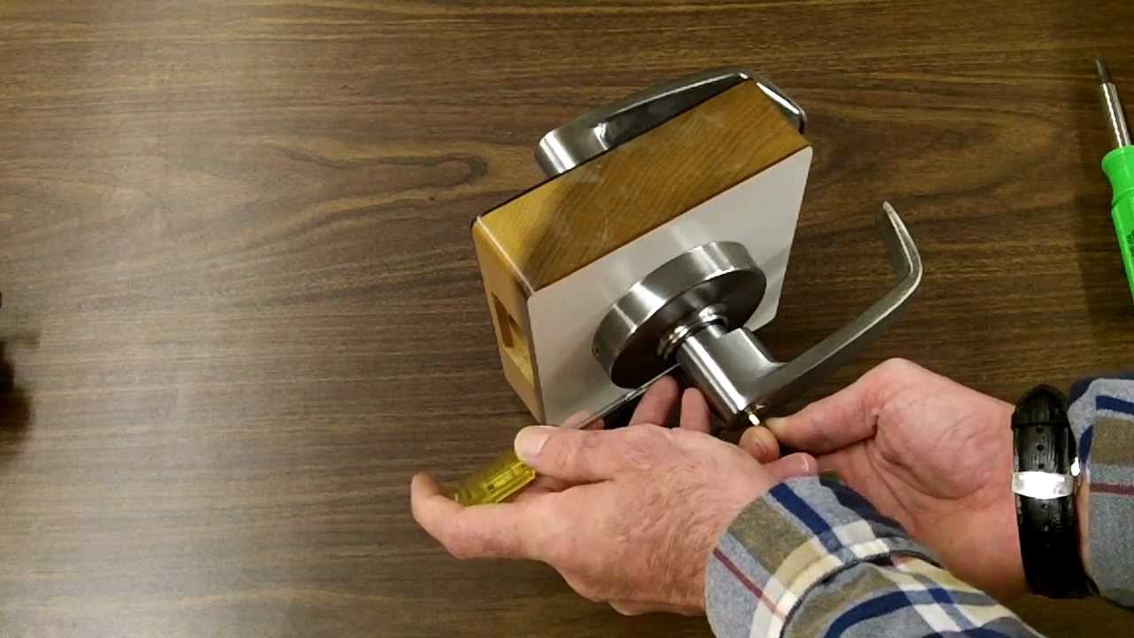 Sargent Lockset cylinder removal