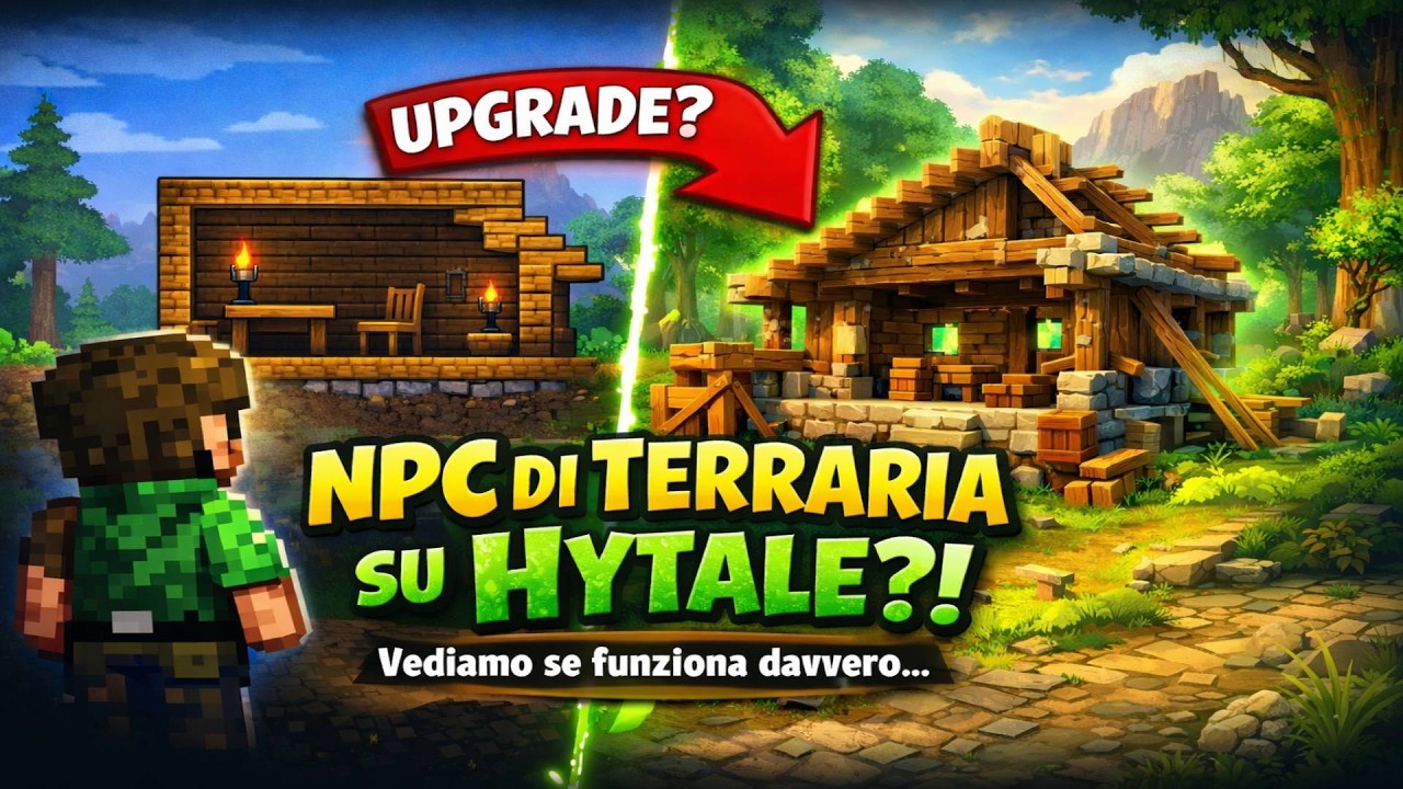 Facciamo le casine per gli npc 👀 !Hytale in chat⛏️