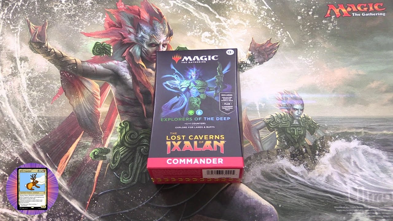 Затерянные пещеры Иксалана. Колода командира: Исследователи глубин. Распаковка.