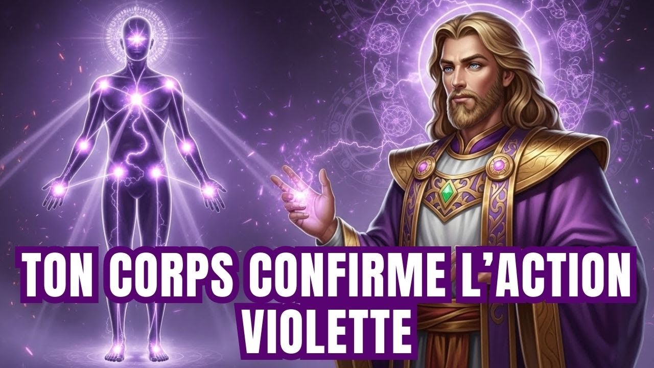 CES SIGNAUX PHYSIQUES MONTRENT QUE LA FLAMME VIOLETTE TRAVAILLE PUISSAMMENT EN TOI MAINTENANT