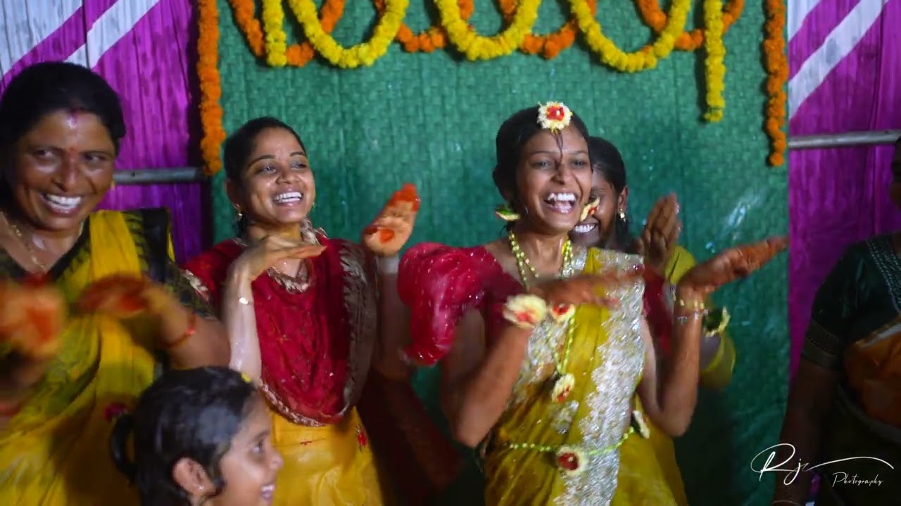 bride haldi ceremony highlights