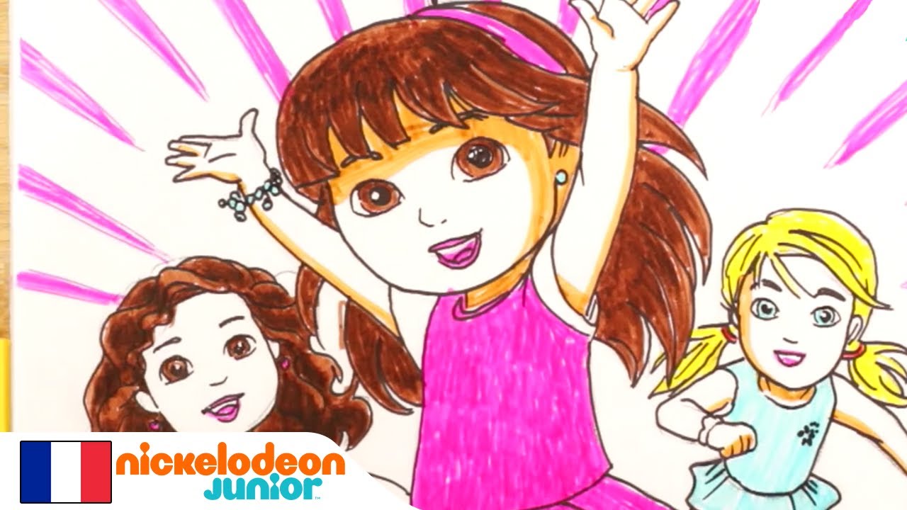 1, 2, 3… Coloriage ! | Dora & Ses Amis | Mes meilleures amies! | NICKELODEON JUNIOR