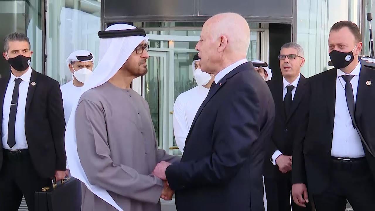 زيارة رئيس الجمهورية قيس سعيد إلى دولة الإمارات العربية المتحدة الشقيقة لتأدية واجب العزاء