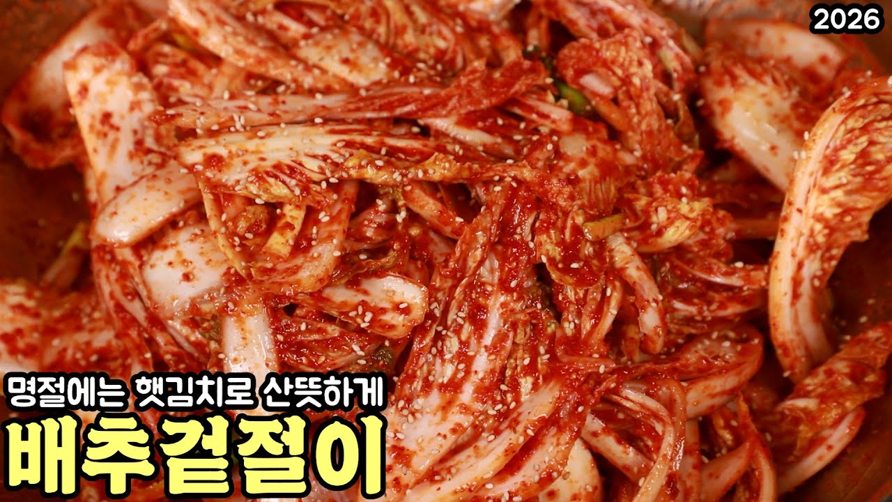 명절에는 햇김치 배추겉절이로 산뜻하게 담아서 드셔보세요 2026 심방골주부