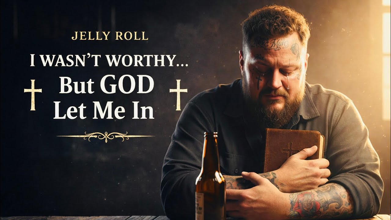 Jelly roll  - “I Wasn’t Worthy… But God Let Me In | Emotional Gospel Song” -lyrics video