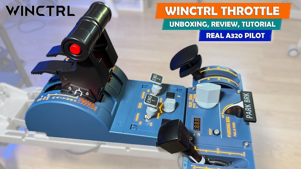 ✅🆕WINCTRL THROTTLE & FLAPS | A320 PILOT | Unboxing, Review y Tutorial de Instalación 🤩 | ESPAÑOL