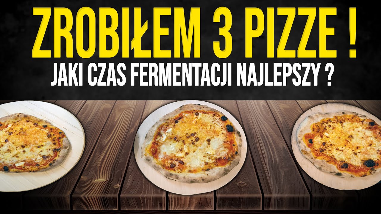Zrobiłem 3 pizzę! Każda inny czas fermetacji. Hydracja 60%