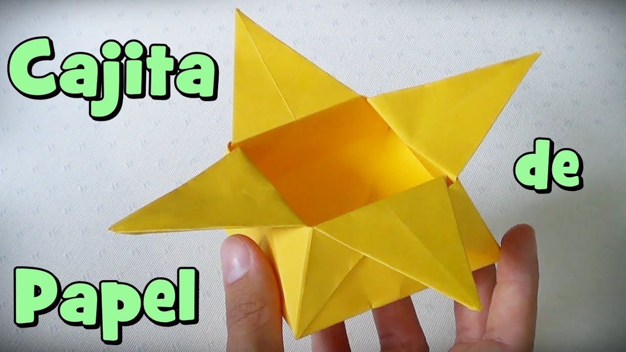 Caja de Papel Estrella- Cajita de Origami