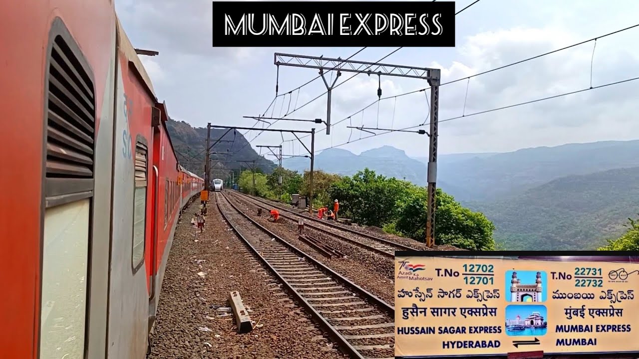 travel in Mumbai express (22731) Hyderabad to Mumbai train journey  @INDIANRAILWAYSFANCLUBbySATYA