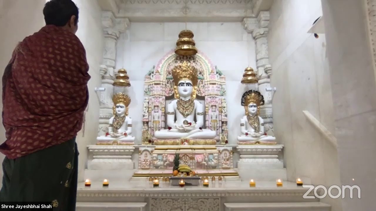 Oshwal Paryushan 2020 - Day 7 - Morning Puja, Aarti - Mangal Divo
