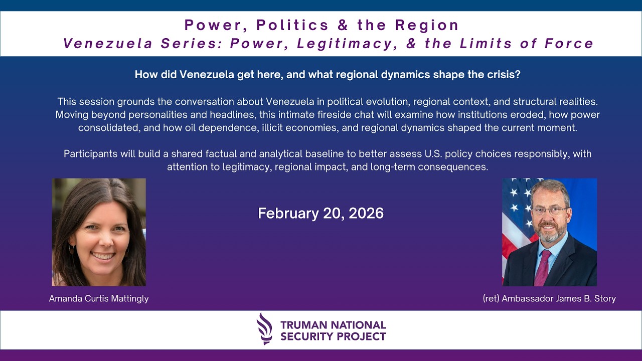 Venezuela Series Session 2: Power, Politics and the Region