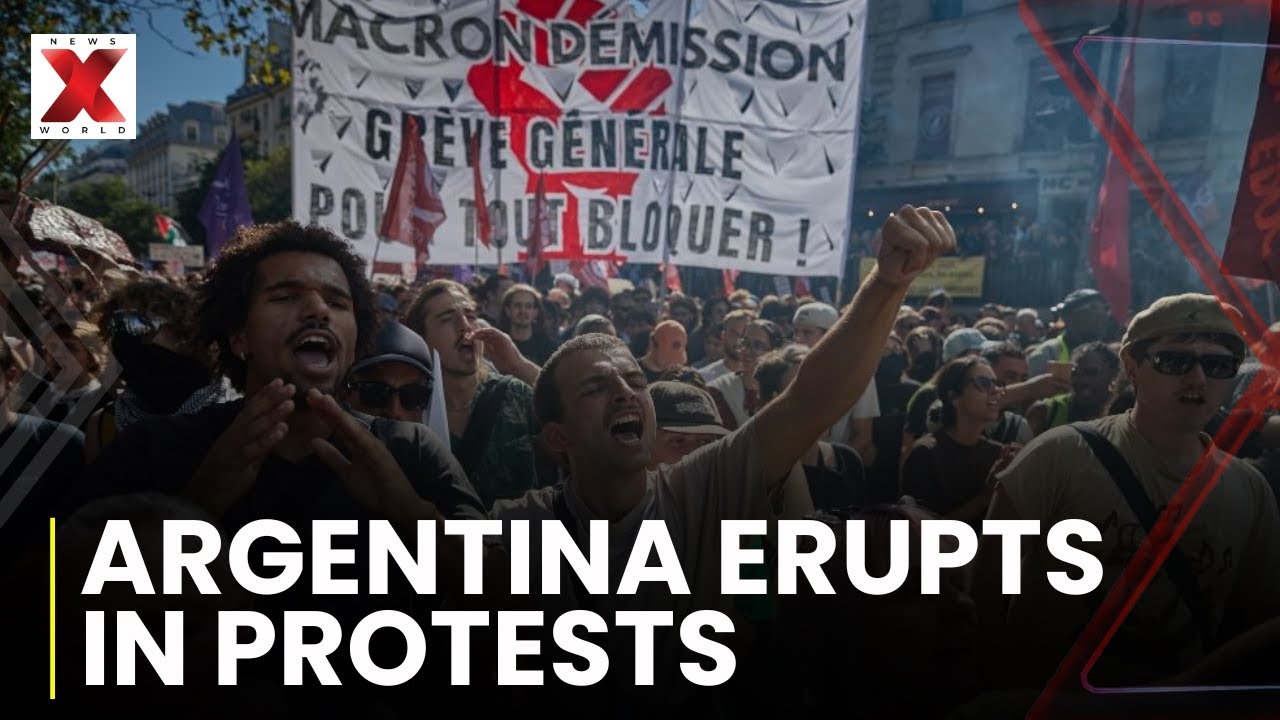 Протесты в Аргентине | Тысячи людей вышли на митинг против трудовых реформ в Аргентине | NewsX World