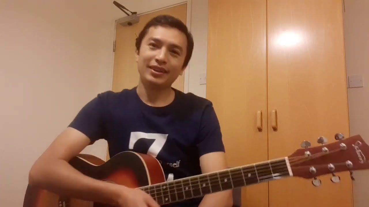 Easy Guitar Lessons #2 right hand start and fingering exercise အခြေခံဂစ်တာတီးနည်း (၂)