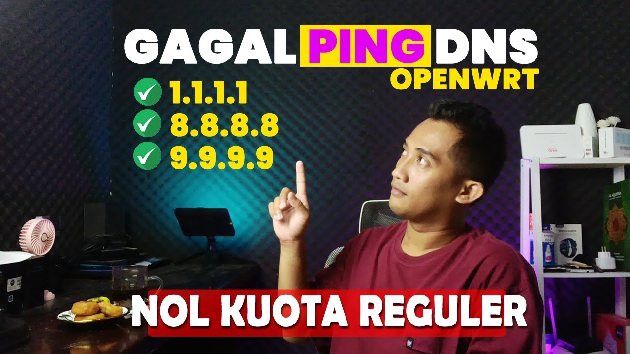 TANPA KUOTA REGULER ‼️ MENGATASI GAGAL PING DNS di OPENWRT