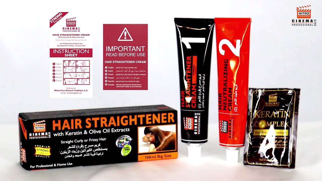 NITRO CANADA HAIR STRAIGHTENER CREAM With Keratin & Olive Extracts