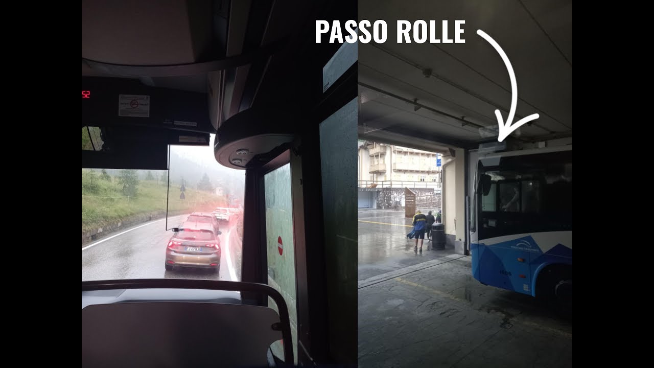Il PASSO ROLLE con TANTI TORNANTI e un TEMPORALE!