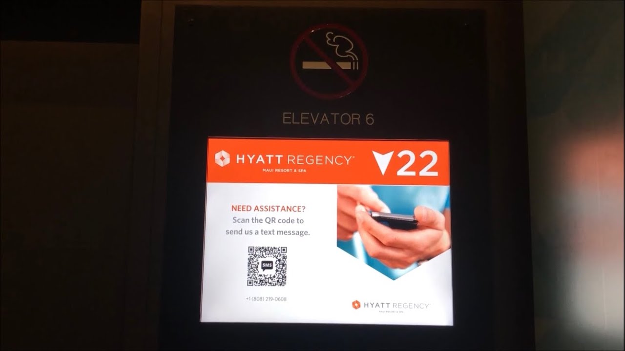 Otis (MB ThyssenKrupp) Traction Elevators at Hyatt Regency (ATRIUM TOWER), in Lahaina Maui HI