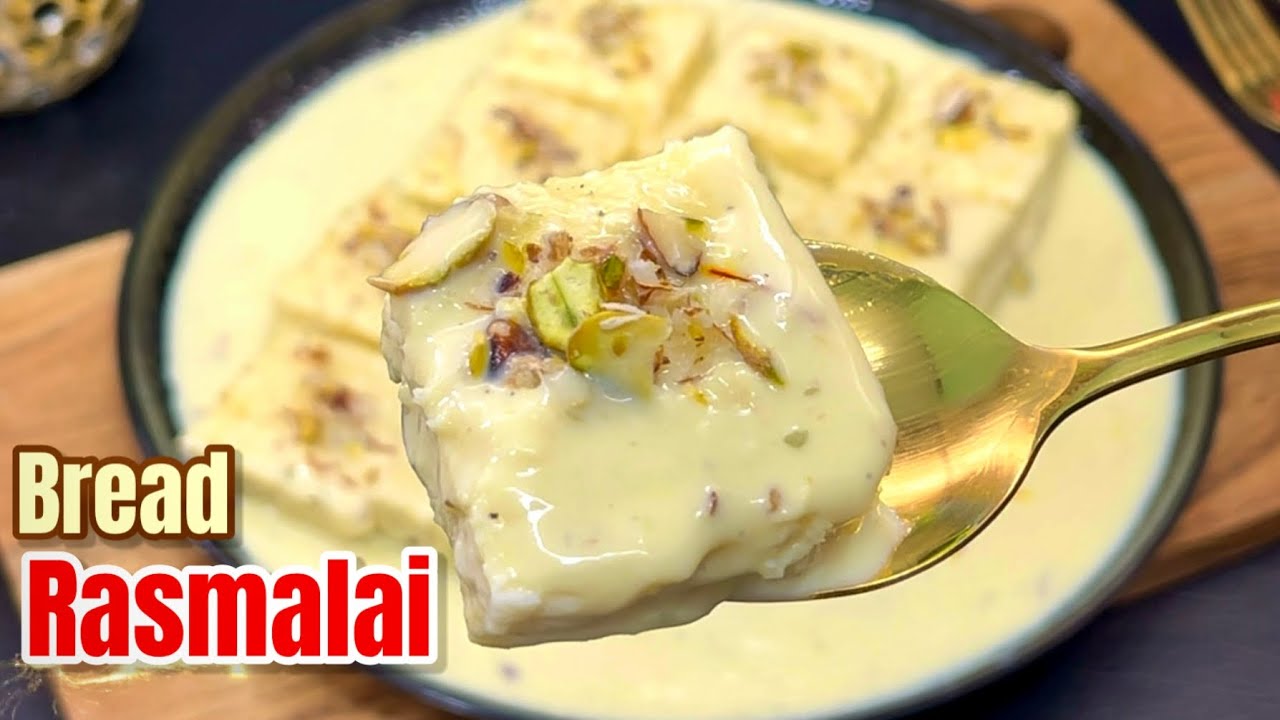 Bread Rasmalai Recipe | Easy Rasmalai Recipe | How To Make Breas Rasmalai |