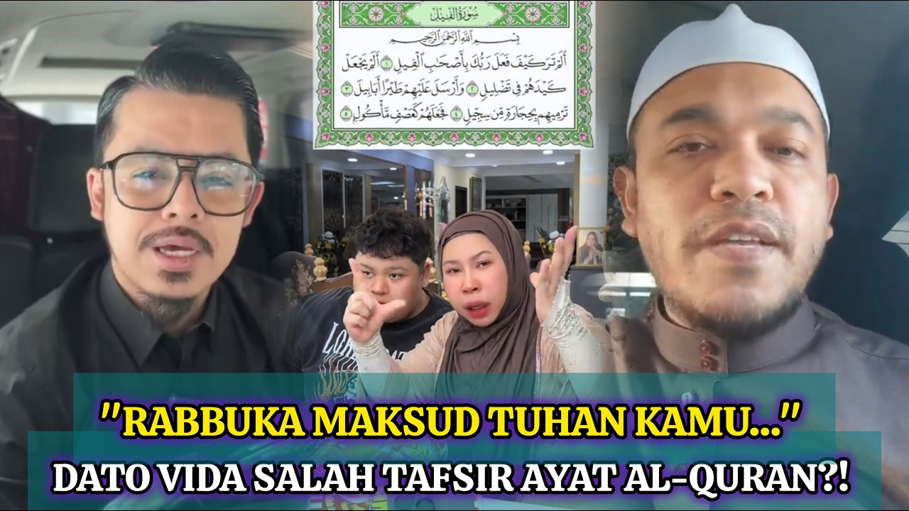 DATO VIDA DIKECAM SALAH TAFSIR AYAT AL-QURAN DITEGUR PENDAKWAH