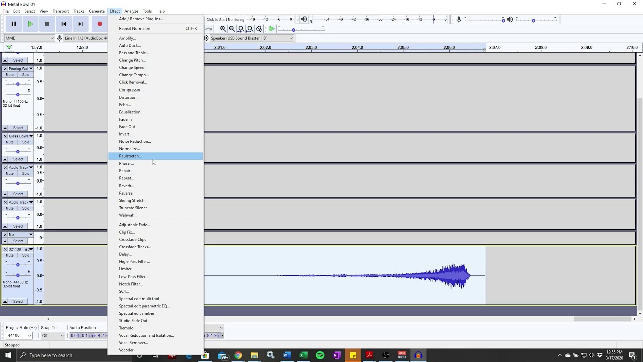 Audacity Skills 13 - Freesound org, inserting silence, reverb tails.
