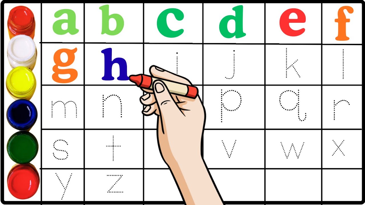 ABC Dotted Letters | Alphabet Writing A to Z | Tracing Practice for Kids| A to Z | day 14 part2