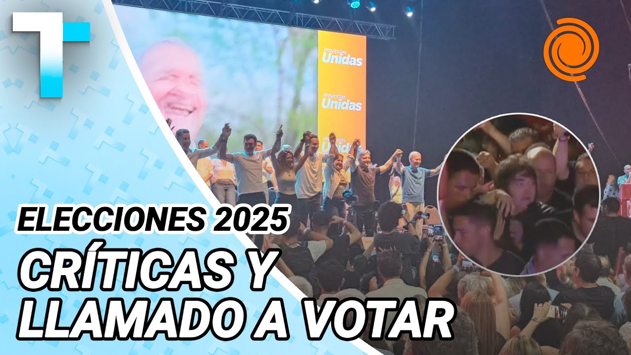 El cierre de CAMPA&Ntilde;A de Schiaretti en Plaza de la M&uacute;sica y el de Milei en Rosario