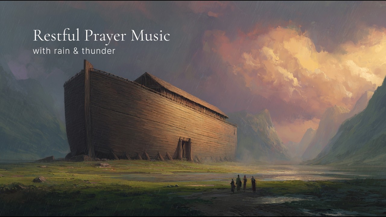 Enter into the ark, and be at rest in His promise | 1 Hour Rain w/ Ambient Music for Catholic Prayer