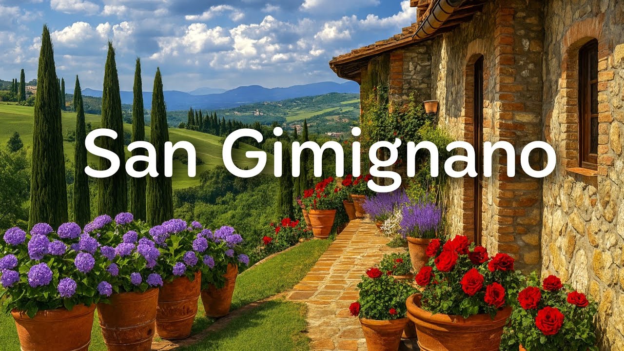 Italy | San Gimignano, Tuscany 🇮🇹  Stunning Views |  4K Video