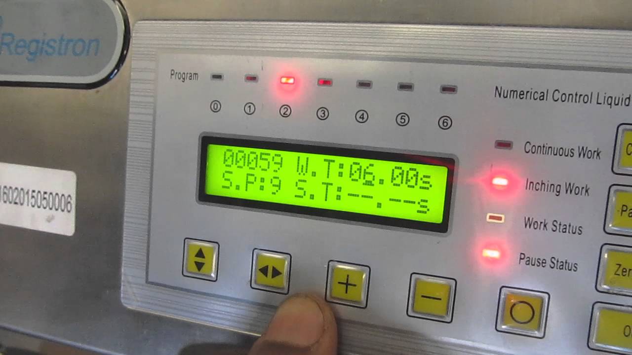 Envasadora Semiautomática para Líquidos - REGISTRON
