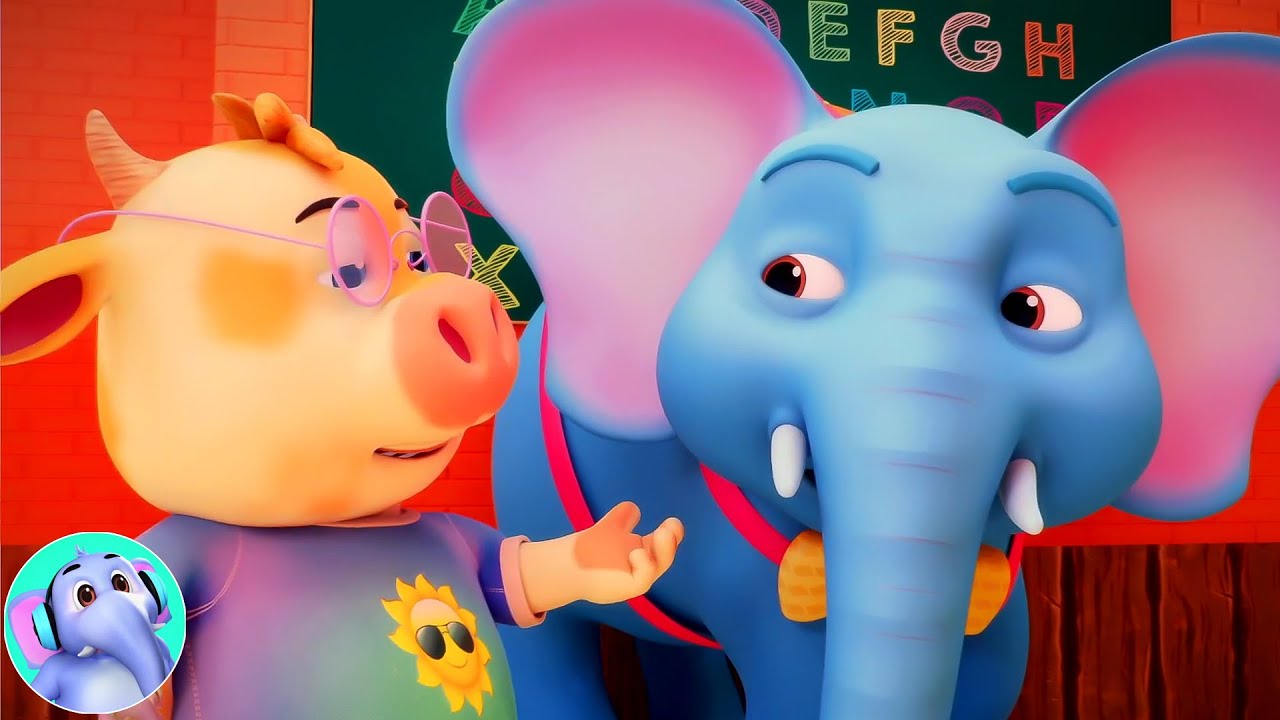 एक मोटा हाथी, Ek Mota Hathi School Ko Chala + Elephant Cartoon Hindi Songs Collection for Children