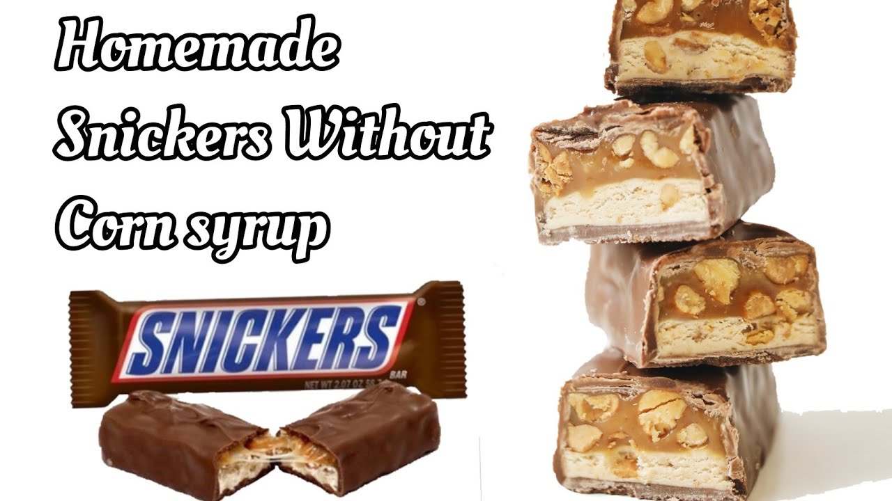 Homemade Snickers Chocolate Bars  Recipe | How to make Snickers without mould and Corn syrup