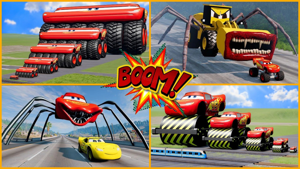 CRAZY CAR EVOLUTION! 🏎️🐙 Giant Octopus vs Monster McQueen! 💥 DON'T BLINK!