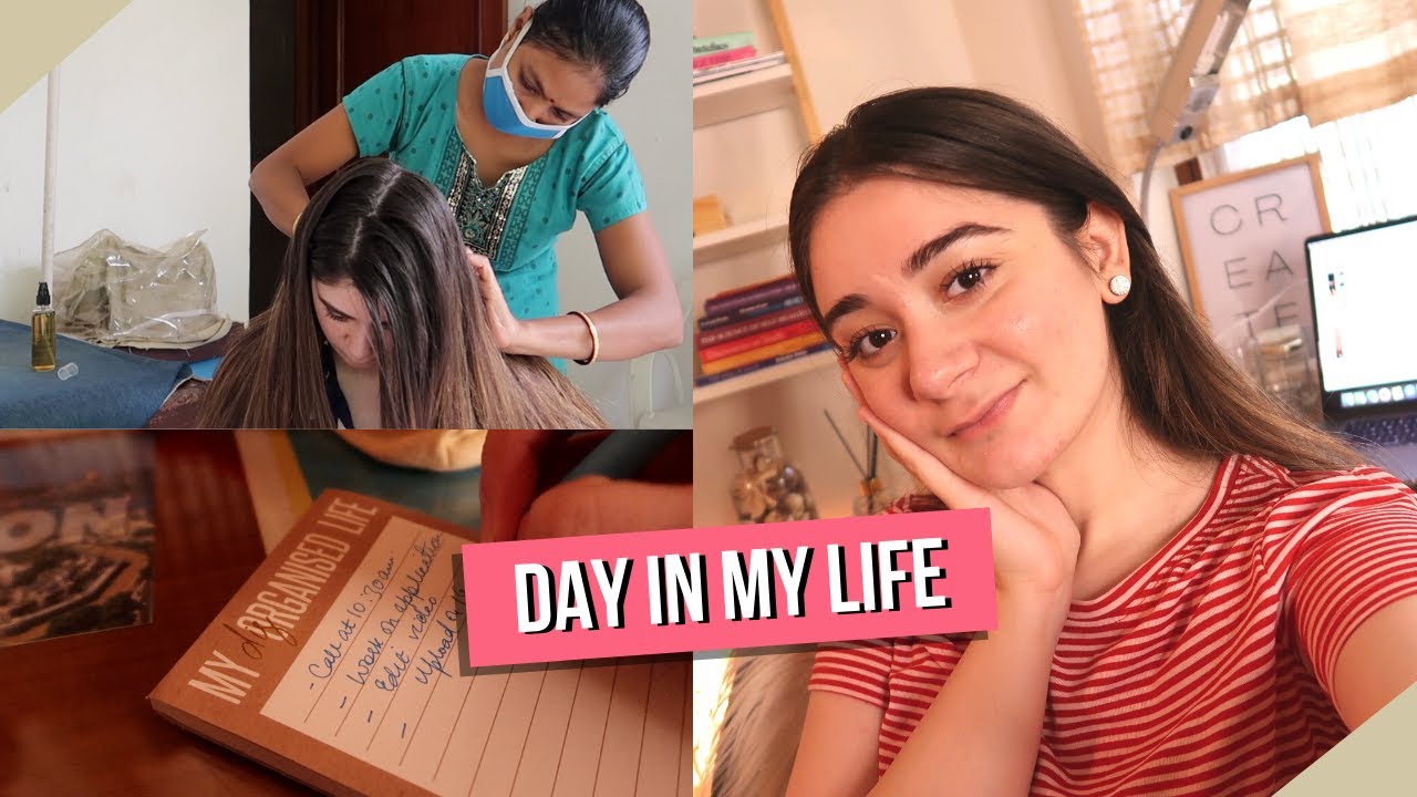 VLOG: A Day In My Life | Skincare, Haircare, Studying  & More | Sana Grover