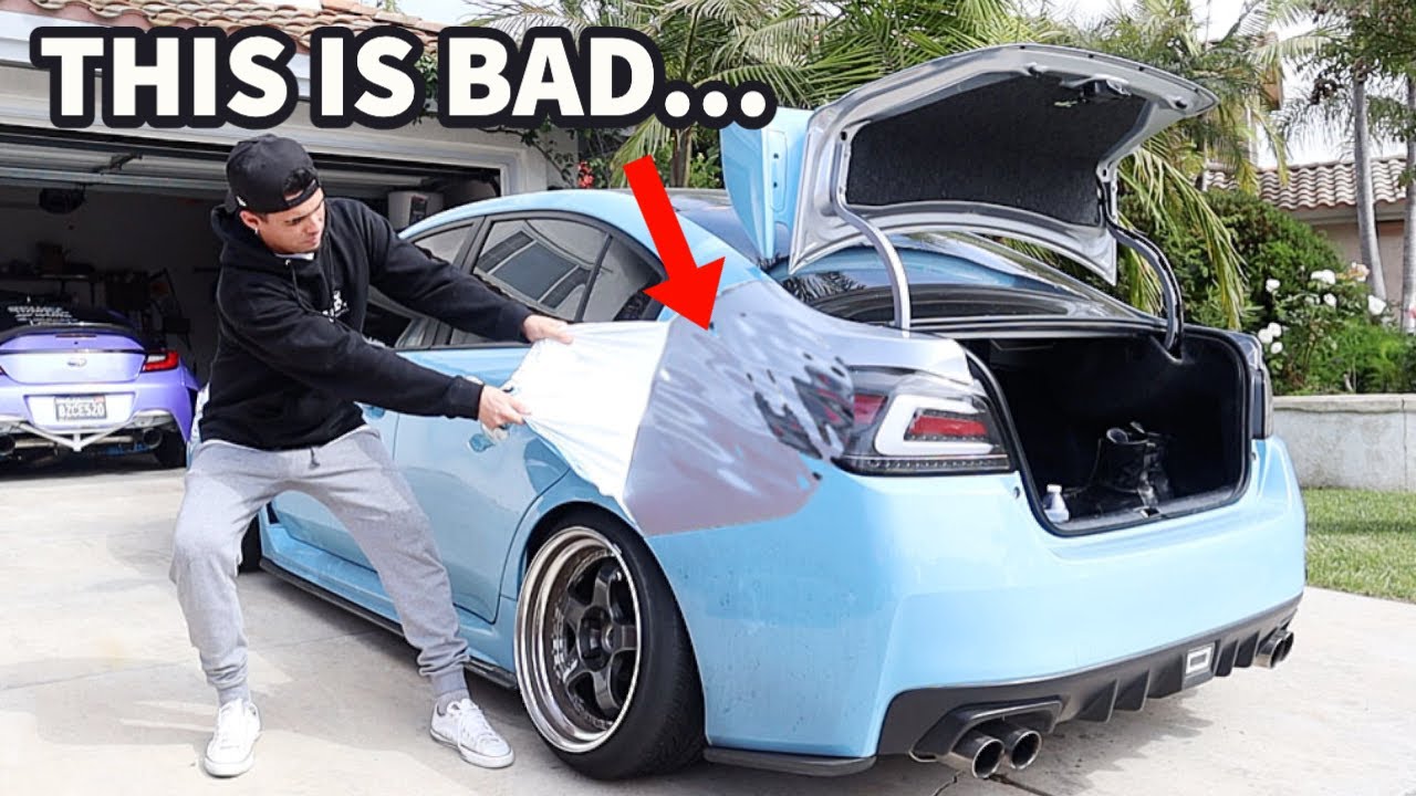 Wrap RUINED THE PAINT On My New WRX STI... (SO BAD)