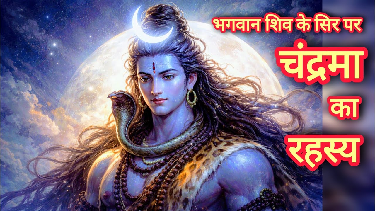 भगवान शिव के सिर पर चांद का रहस्य |चंद्रदेव के श्राप की कथा और शिव के चंद्रशेखर स्वरूप का गूढ़ अर्थ।