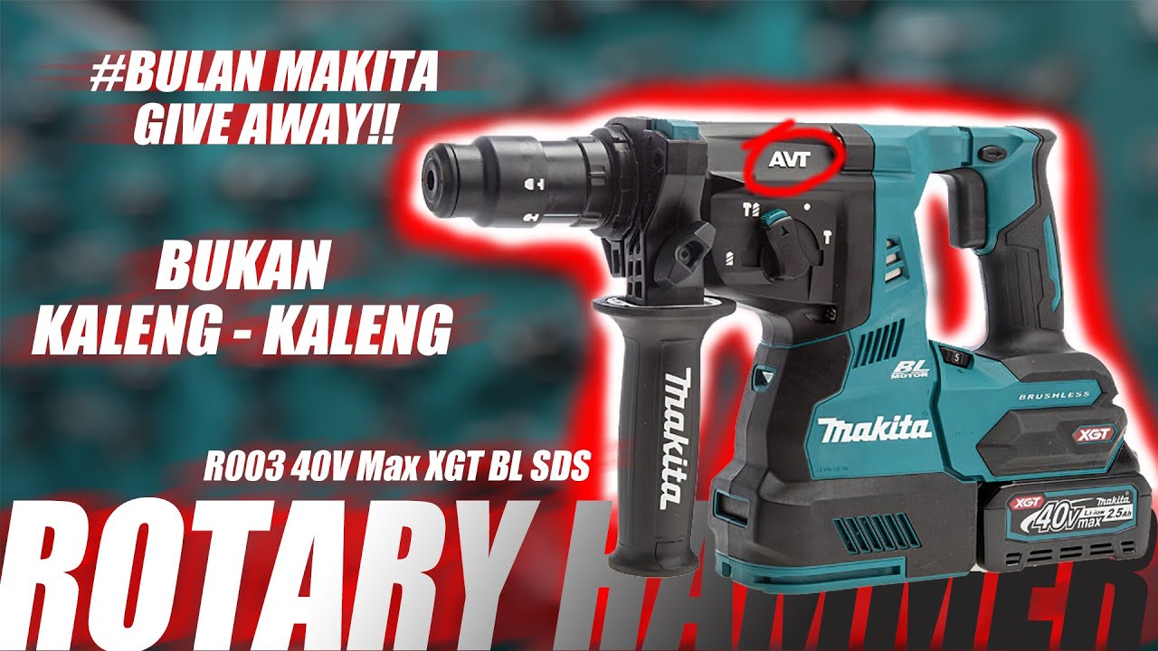 HAMMER DRILL MAKITA HR003 40V Max XGT // SUDAH AVT PEREDAM GETARAN #193