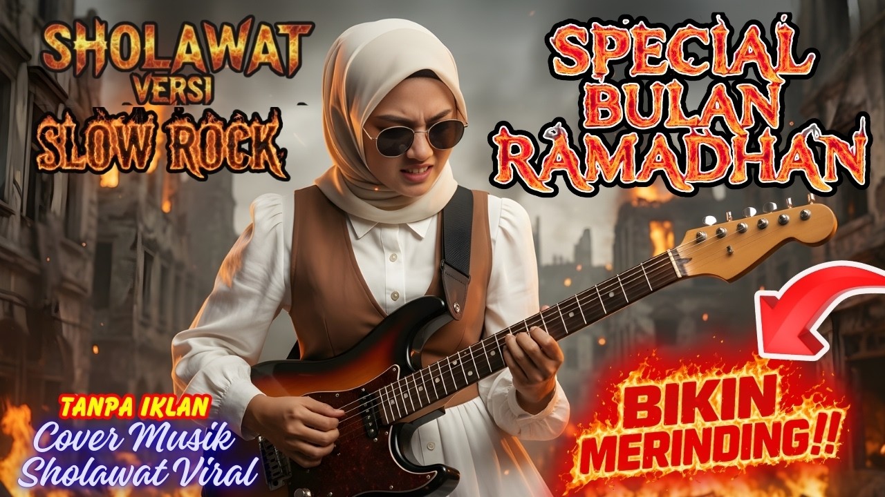 🛑 NONSTOP SHOLAWAT SLOW ROCK 💥 DEEP BASS UNTUK PEMBERSIHAN JIWA & PIKIRAN TENANG | RAMADHAN 2026 ‼️