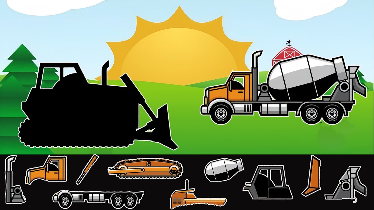 Assemble the Parts and Restore the Bulldozer for the Construction Site | Funny Vehicles Animation