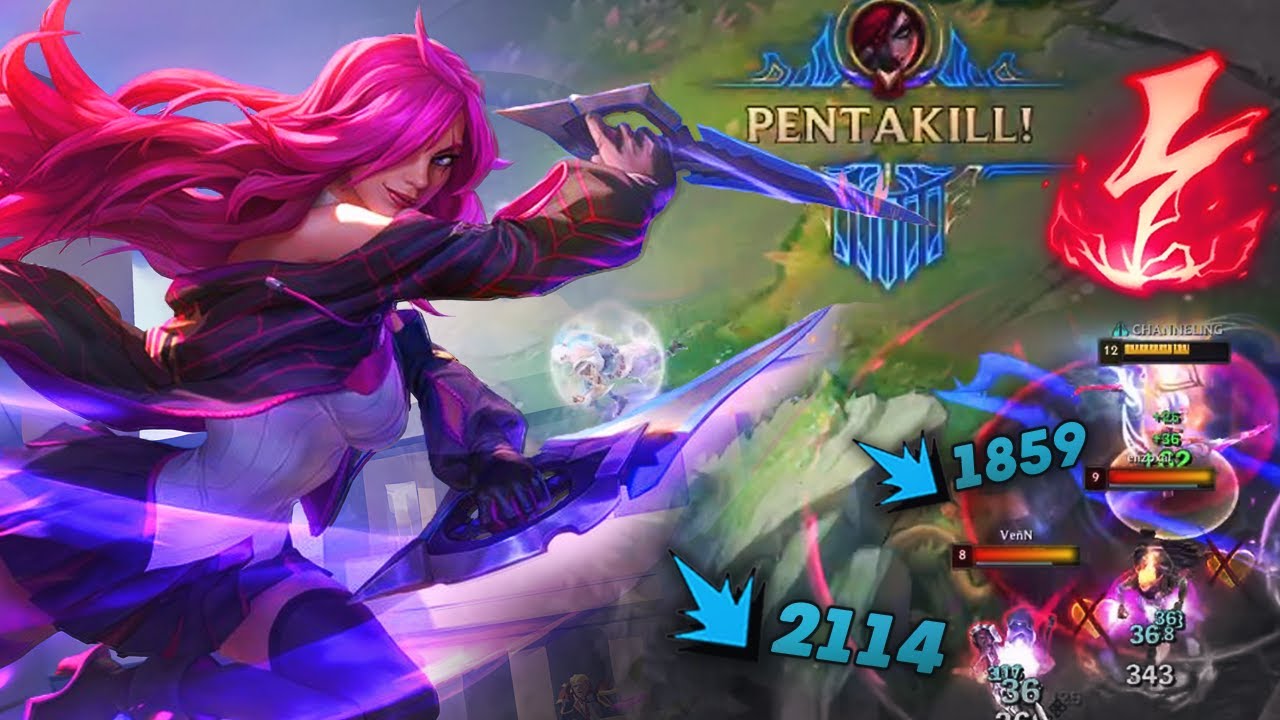 Katarina does TOO MUCH DAMAGE with the NEW Electrocute buffs *PENTA*