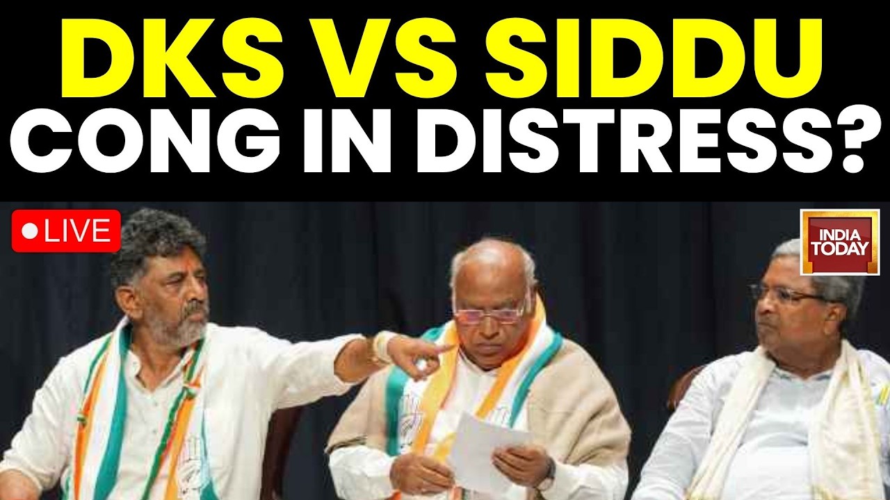 Karnataka CM News LIVE: Siddaramaiah vs DK Shivakumar Leadership Drama | India Today LIVE