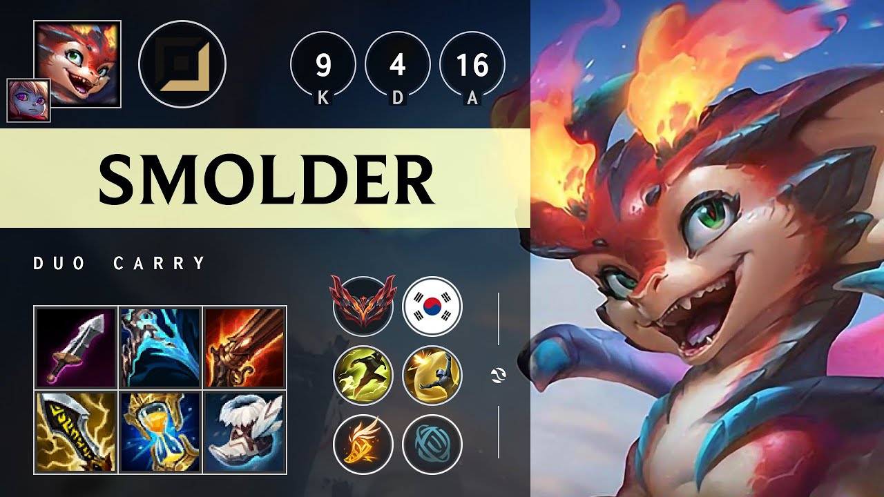 Smolder ADC vs Lucian - KR Grandmaster Patch 25.10