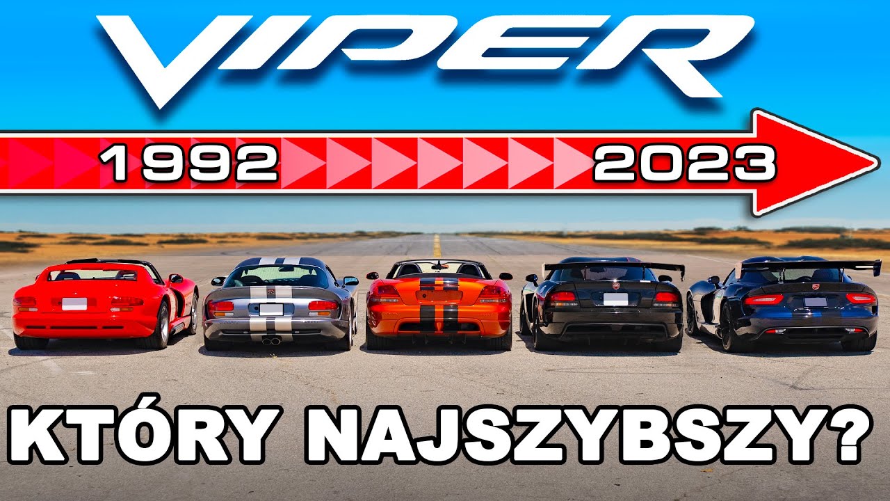 Sprawdziłem przyspieszenie WSZYSTKICH Dodge Viperów! 🐍